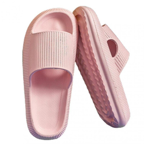 (44-45,Pink)Summer Slides Slippers Platform Beach Sandals Unisex Slippers Quick Drying Tw