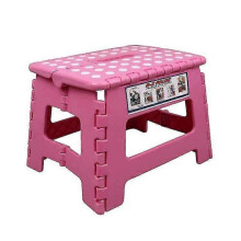 KINZON Tabouret pliable, aide la monte(Rose), repose pieds, pour jardin, cuisine, salle de bain,150 kg, pliable, pour enfants et adultes