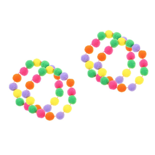 4Pièces Colliers Petits Animaux Elastiques Couleurs Vives Et Doux 1