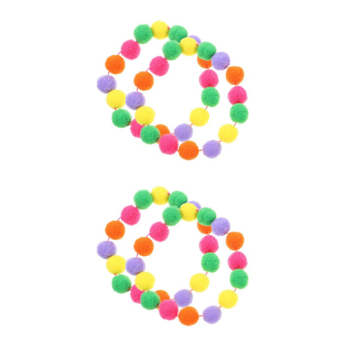 4Pièces Colliers Petits Animaux Elastiques Couleurs Vives Et Doux 2