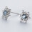 2Pcs Snowflake Ear Studs For Women Silver 8