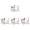8 Pcs Stuffed Animal Plush Slap Bracelets 4
