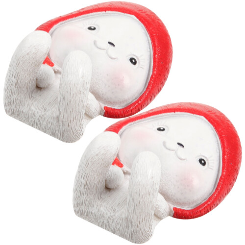8 Pcs Adhesive Bunny Wall Hook Key Holder Decor 1