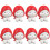8 Pcs Adhesive Bunny Wall Hook Key Holder Decor 7