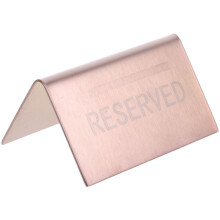 5Pcs Stainless Steel Reserved Table Signs Rose Gold
