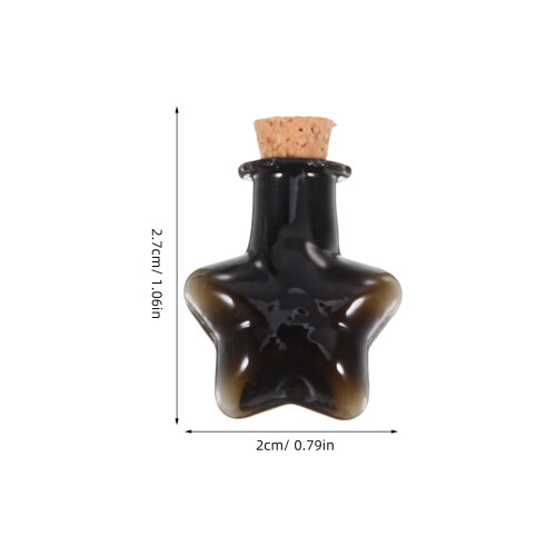 7Pcs Empty Glass Wishing Diy Miniature Star Shape 2