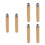 6 Pcs Wooden Handle: 17cm Solid Wood Grip For Files And 5