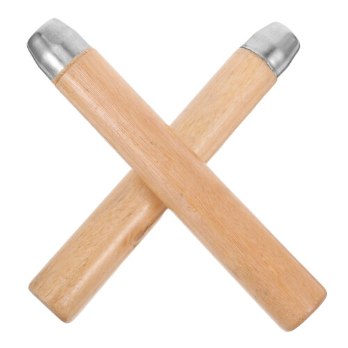 6 Pcs Wooden Handle: 17cm Solid Wood Grip For Files And 2