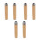 6 Pcs Wooden Handle: 17cm Solid Wood Grip For Files And 10
