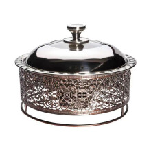 Fondue Chinese Copper Hot Pot Shabu Shabu Hot Pot With Divider For 3-7 People 28cm 24cm Home Party Cookware