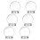 12 Pcs 270ml Clear Plastic Snow Globe Containers With Screw Lids 3