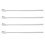 2 Sets 4 Pcs Stainless Steel Long Handle Mixing Coffee Spoons 1