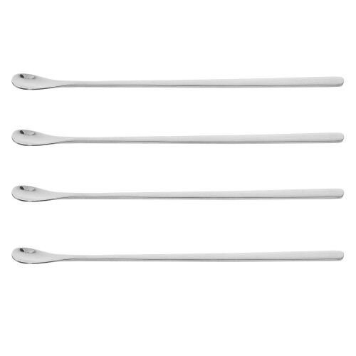 2 Sets 4 Pcs Stainless Steel Long Handle Mixing Coffee Spoons