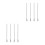 2 Sets 4 Pcs Stainless Steel Long Handle Mixing Coffee Spoons 10