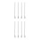 2 Sets 4 Pcs Stainless Steel Long Handle Mixing Coffee Spoons 11