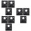 9Pièces Accessoires Montage Dur Interne 2.5" Noir Vis 7