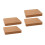 4 Pcs Craft Punching Pad Thickened Cork Mute Board For Sewing 5