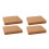 4 Pcs Craft Punching Pad Thickened Cork Mute Board For Sewing 8
