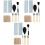 3 Sets Earphone Case Brush Cleaner Headphone Dust Cleaning Tool 3