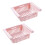 6 Pcs Retractable Refrigerator Storage Box (Pink) 1