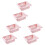 6 Pcs Retractable Refrigerator Storage Box (Pink) 2