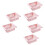 6 Pcs Retractable Refrigerator Storage Box (Pink) 6