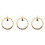 3Pcs Bird Swing Toy Parrot Perch Stand Circle Cage Accessory 6