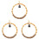 3Pcs Bird Swing Toy Parrot Perch Stand Circle Cage Accessory 4