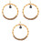 3Pcs Bird Swing Toy Parrot Perch Stand Circle Cage Accessory 5