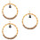 3Pcs Bird Swing Toy Parrot Perch Stand Circle Cage Accessory 9