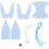 2 Sets Origami Crane Car Interior Pendant Diy Kit 3
