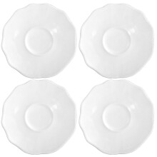 8 Pcs Glass Tea Saucers Cup Mats Set