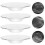 8 Pcs Glass Tea Saucers Cup Mats Set 11