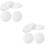 8 Pcs Glass Tea Saucers Cup Mats Set 8
