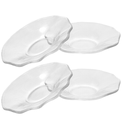 8 Pcs Glass Tea Saucers Cup Mats Set 2
