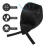 3Pcs Black Pirate Chef Cap Soft Fabric for Catering Restaurant Use 2