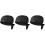 3Pcs Black Pirate Chef Cap Soft Fabric for Catering Restaurant Use 6