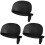 3Pcs Black Pirate Chef Cap Soft Fabric for Catering Restaurant Use 4