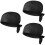3Pcs Black Pirate Chef Cap Soft Fabric for Catering Restaurant Use 8
