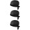 3Pcs Black Pirate Chef Cap Soft Fabric for Catering Restaurant Use 10
