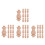 40 Pcs Mini Wood Spindles For Indoor Stair Railing Balusters 4
