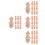 40 Pcs Mini Wood Spindles For Indoor Stair Railing Balusters 8
