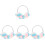 4Pcs Comfortable Plush Ear Muffs Winter Ear Protection Cover 2