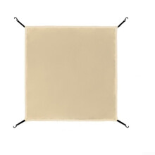 Camping Tent Tarp Waterproof Oxford Cloth Cover Beige 110x110 cm Groundsheet Mat For Hiking And Picnics
