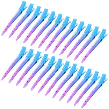 KinZon 24 Packs Duck Bill Clips, Bantoye 3.5 Inches Rustproof Metal Alligator Curl Clips with Holes for Hair Styling, Hair Coloring, Silver
