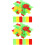 100Pcs Assorted Color Cute Time Cards ABS Material for School 7