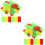 100Pcs Assorted Color Cute Time Cards ABS Material for School 8