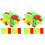 100Pcs Assorted Color Cute Time Cards ABS Material for School 4
