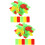 100Pcs Assorted Color Cute Time Cards ABS Material for School 9