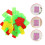100Pcs Assorted Color Cute Time Cards ABS Material for School 11